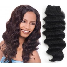 Synthetic Weave Loose Deep BROWN Only 14in Illusions Collection